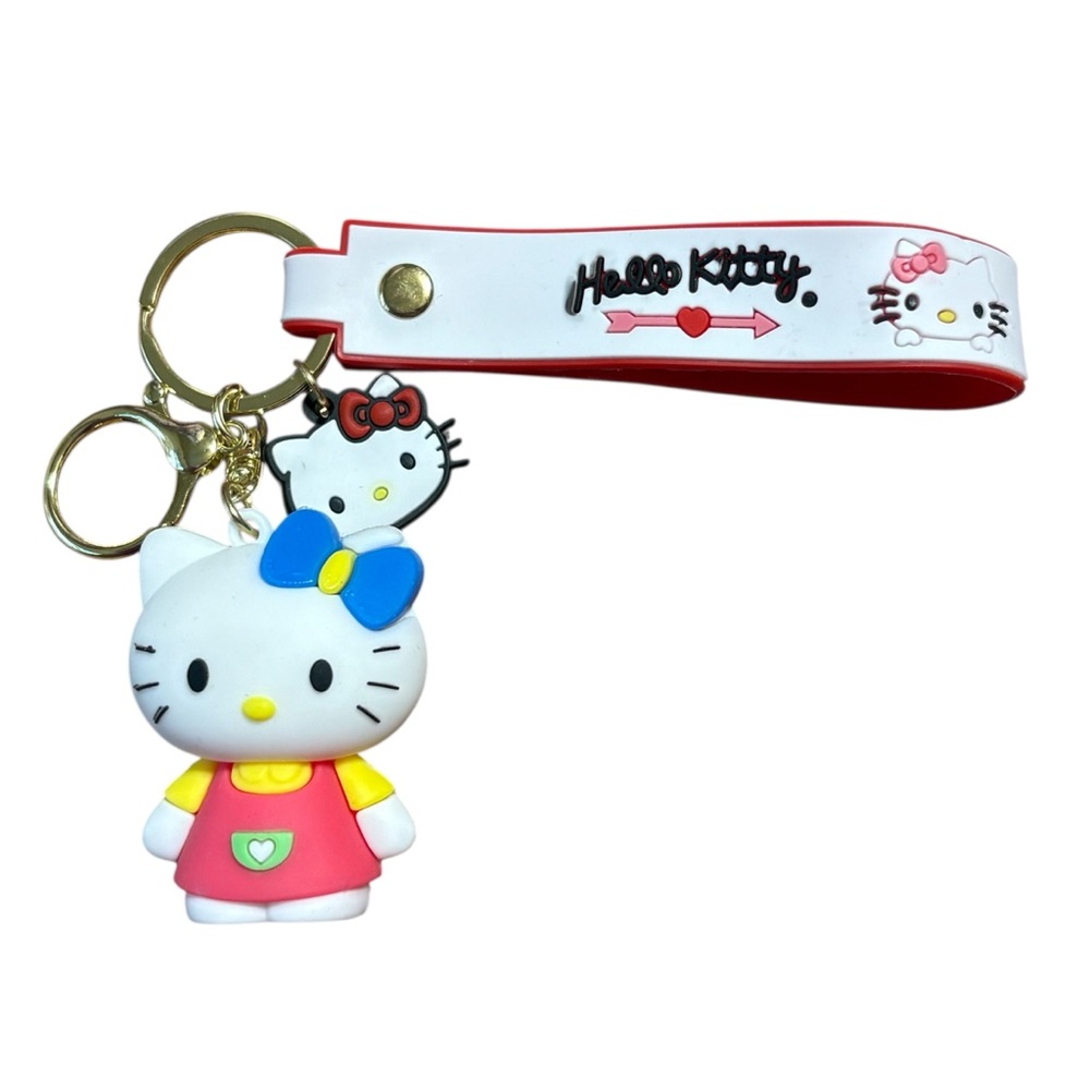 Hello Kitty‎ Key Chain, Removable Strap and a Hello Kitty Charm NEW